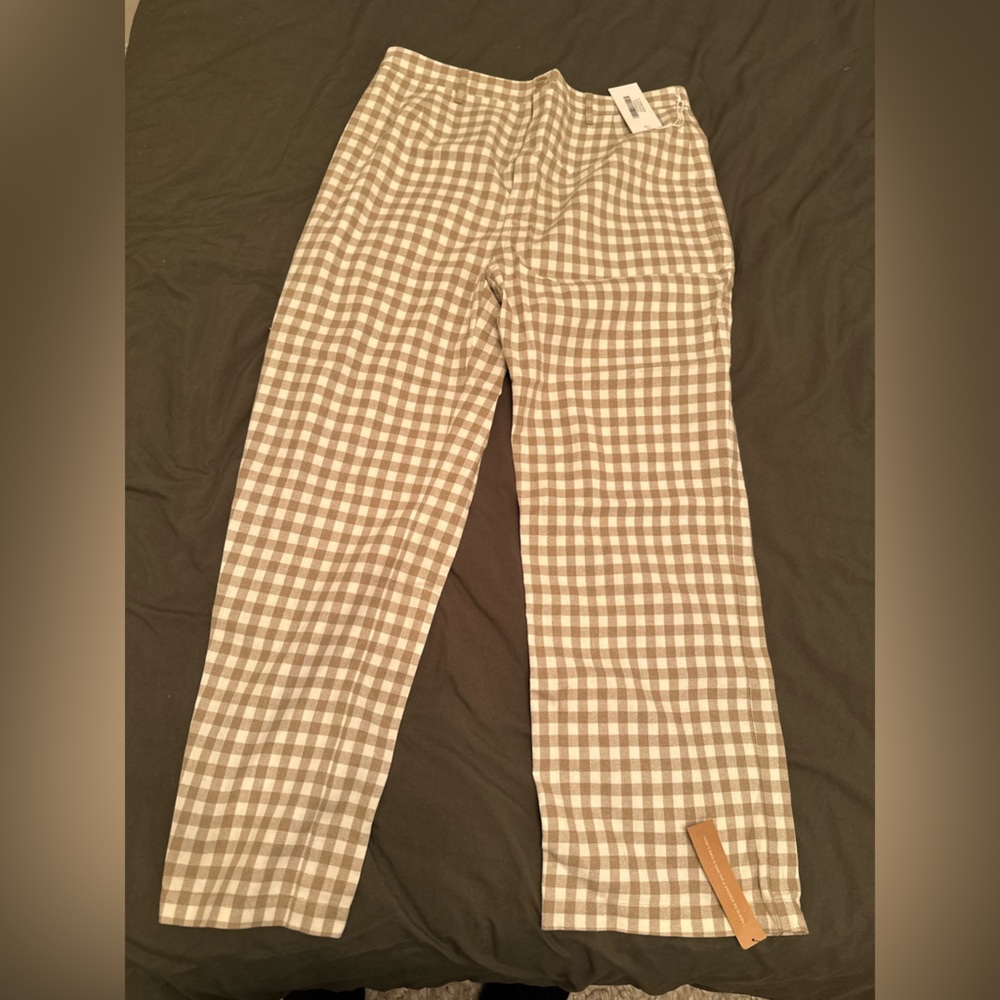 Reformation gingham pants